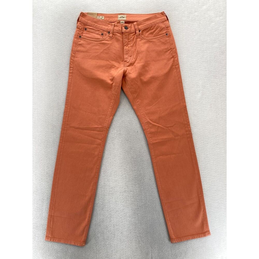 J. Crew Orange 484 5-pocket pants 30x30